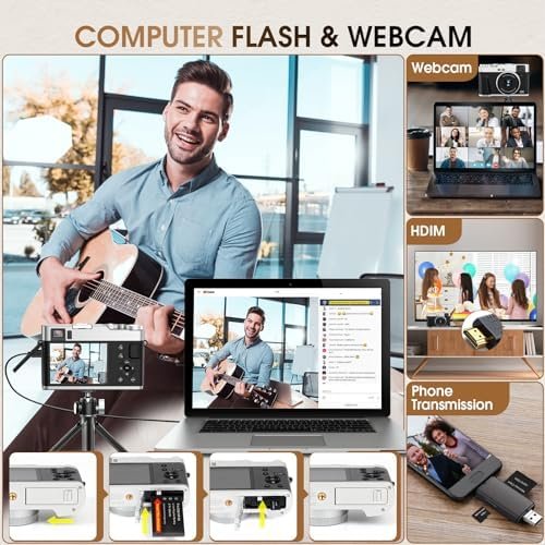 Upgraded 4K Digital Camera with SD Card Autofocus,48MP Point and Shoot Camera wi... - Image 8