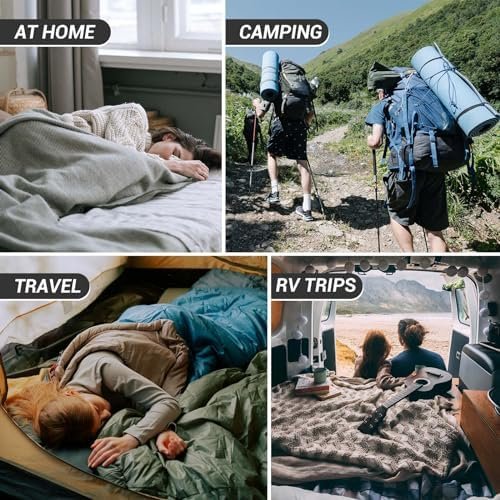 KingCamp Sleeping Bag for Adults, Extra Wide Flannel Sleeping Bag for Camping Ba... - Image 8