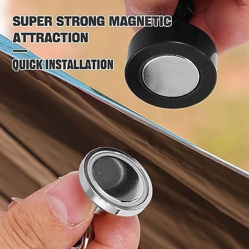 Magnetic Hooks for Canopy, Magnet Clip Hanger with Carabiner for Camping, Heavy ... - Image 3