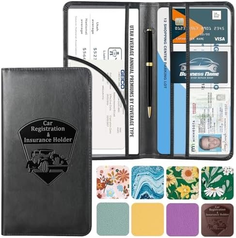 CoBak Car Registration and Insurance Holder - Vehicle Glove Box Car Organizer, A... - Image 2