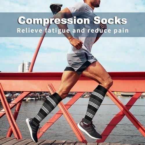 Copper Compression Socks For Women & Men Circulation - Best for Running,Nursing,... - Image 5