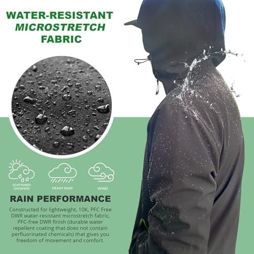COR Surf Men's Packable Travel Rain Jacket | The Ultimate All-Round Rain Coat fo... - Image 4
