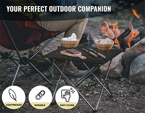 TREKOLOGY Small Camping Table Beach Table Camping Side Table That Fold Up Lightw... - Image 4