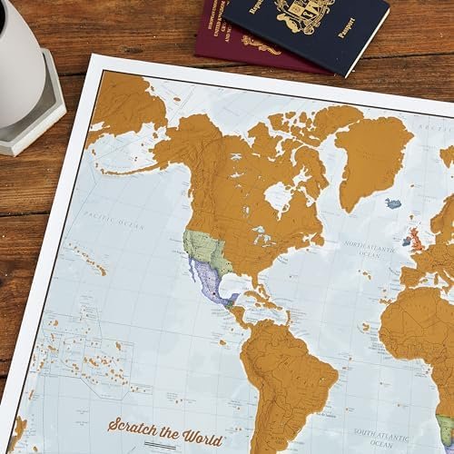 Maps International Scratch Off Map of The World Poster + USA Scratch Print - 17(... - Image 8