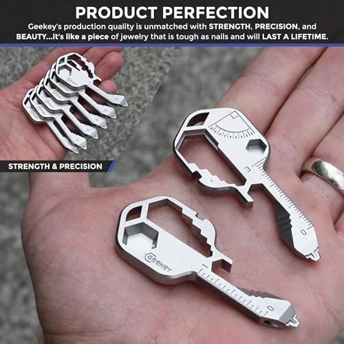 Multi-tool | Original Key Shaped Pocket Tool | Stainless Steel Keychain Utility ... - Image 3