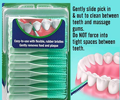 CVS Health 80pc Premium Quality Soft Bristle EaseBetween Gentle Picks Flexible R... - Image 9