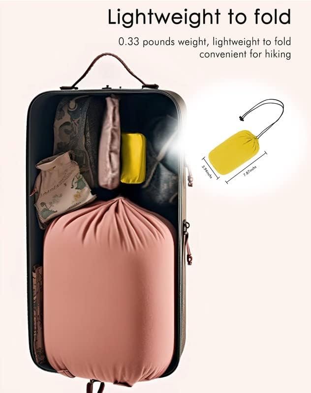 JTANIB Packable Rain Jacket Women Waterproof Lightweight Raincoat with Hood for ... - Image 3