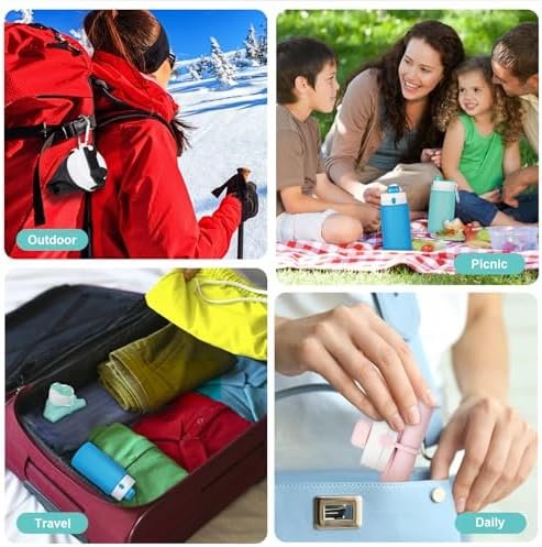 Collapsible Water Bottle, Foldable Water Bottle BPA Free Reusable Lightweight Le... - Image 8