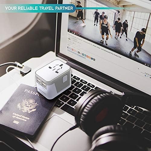 International Power Adapter Travel Plug - 4 USB Ports Universal Work for 150 Cou... - Image 7