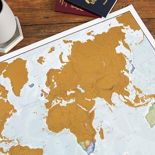 Maps International Scratch Off Map of The World Poster + USA Scratch Print - 17(... - Image 7