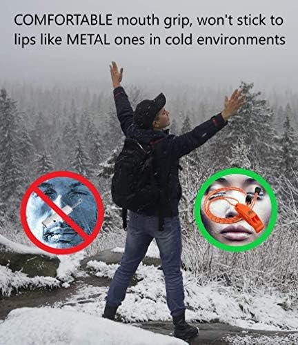 Emergency Whistles with Lanyard Safety Whistle Survival Shrill Loud Blast for Ka... - Image 8