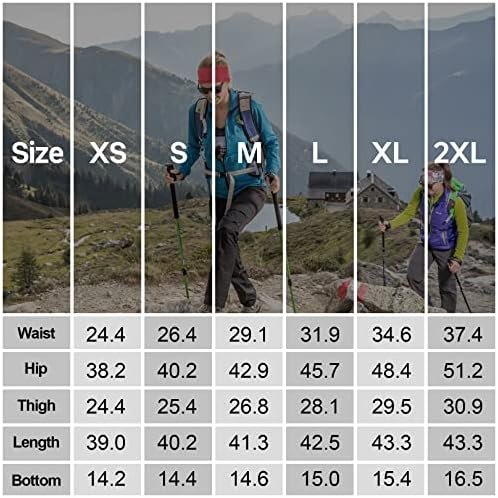 Womens Hiking Pants Quick Dry UPF 50 Travel Golf Pants lightweight Camping Work ... - Image 8