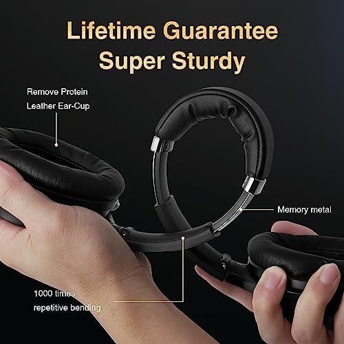 Bluetooth Headphones, Premium Active Noise Cancelling Wireless Headphones Over E... - Image 6