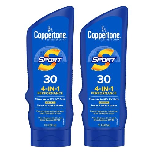 Coppertone Sport Sunscreen Lotion SPF 30, Water Resistant Body Sunscreen, Broad ... - Image 2