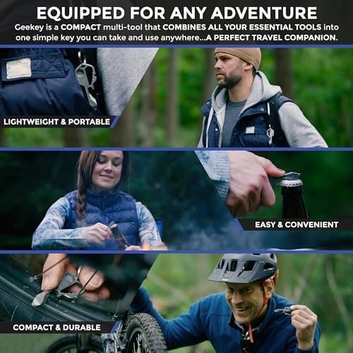 Multi-tool | Original Key Shaped Pocket Tool | Stainless Steel Keychain Utility ... - Image 4