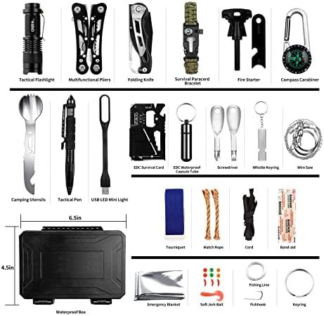 ANTARCTICA Emergency Survival Gear Kits 60 in 1, Outdoor Survival Tool with Emer... - Image 3