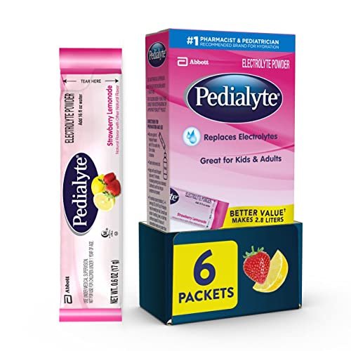 Pedialyte Electrolyte Powder Strawberry Lemonade, 6 Ct - Image 2