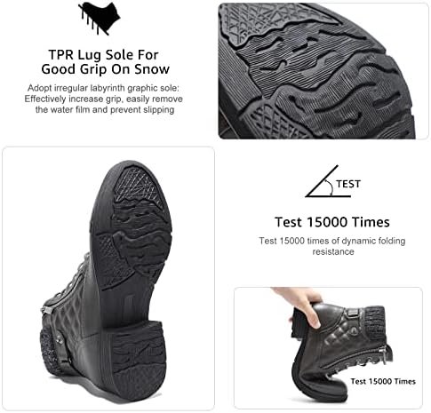 STQ Women's Combat Boots Lace up Ankle Booties - Image 6