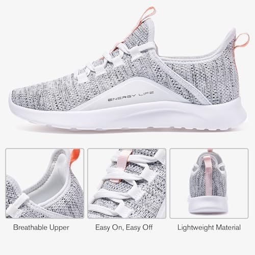 ALEADER Women's Energycloud Lightweight Slip On Walking Running Shoes - Image 8