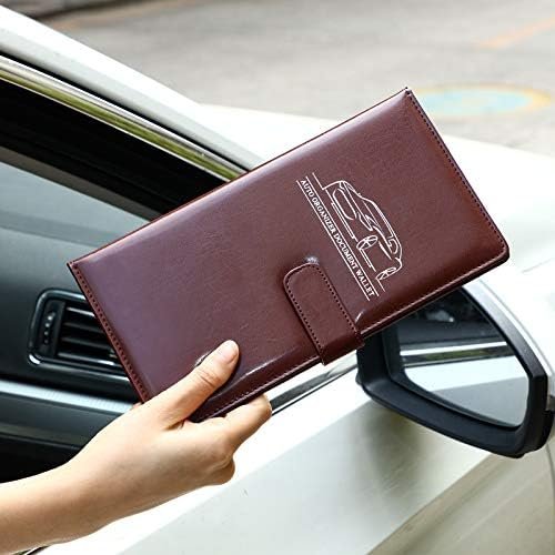 2 Pieces Car Registration and Insurance Card Holder Magnetic Auto Registration C... - Image 8