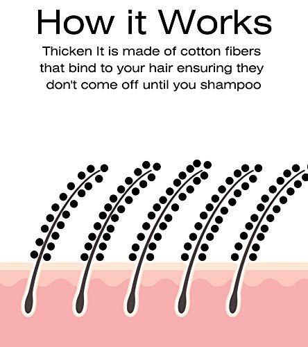 Thicken It 100% Scalp Coverage Hair Powder - LIGHT BROWN - Talc-Free .32 oz. Wat... - Image 5