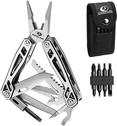 MOSSY OAK Multitool, 21-in-1 Stainless Steel Pocket Knife with Screwdriver Sleev... - Image 2
