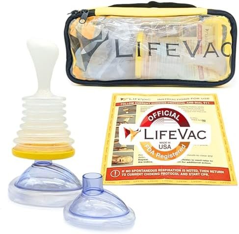 LifeVac Yellow Travel Kit - Portable Suction Rescue Device, First Aid Kit for Ki... - Image 2