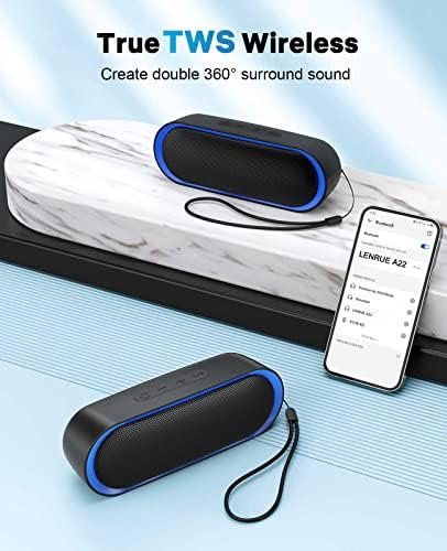 LENRUE Bluetooth Speakers, Waterproof Portable Speakers with TWS, 24 Playtime, S... - Image 5