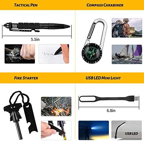 ANTARCTICA Emergency Survival Gear Kits 60 in 1, Outdoor Survival Tool with Emer... - Image 8
