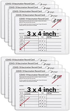 20-Pack Scratchproof Vaccine Card Holder, CDC Vaccination Card Protector 4 × 3 I... - Image 2