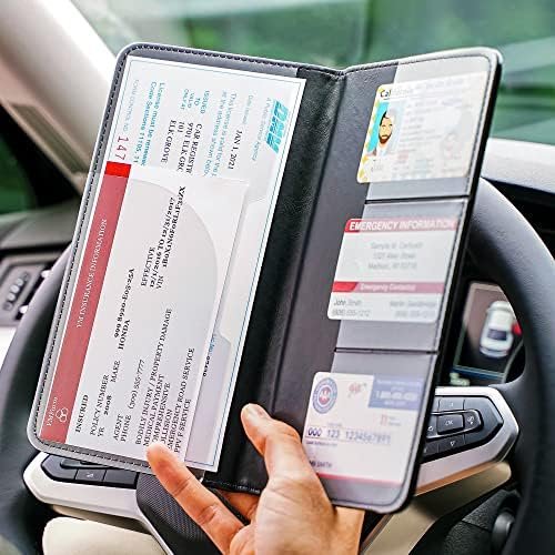 CANOPUS Car Registration and Insurance Holder, Car Document Holder, Vehicle Glov... - Image 5