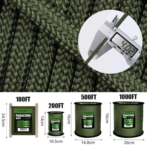 1000Ib Paracord Rope - 100ft / 200ft / 500ft / 1000ft 4mm,12 Strand Parachute Sp... - Image 5