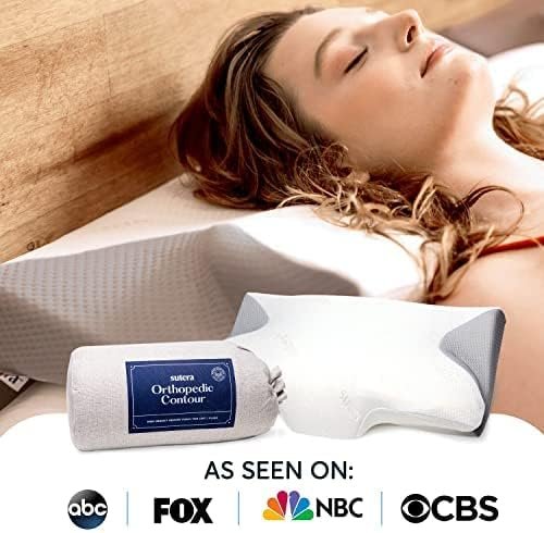 SUTERA - Dream Deep Contour Memory Foam Pillow, Orthopedic Cervical Support for ... - Image 8