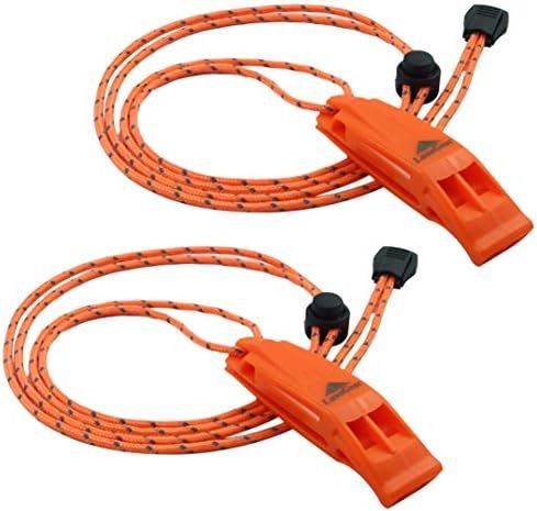 Emergency Whistles with Lanyard Safety Whistle Survival Shrill Loud Blast for Ka... - Image 2
