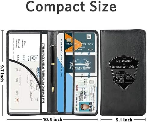 CoBak Car Registration and Insurance Holder - Vehicle Glove Box Car Organizer, A... - Image 6