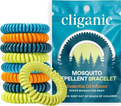 Cliganic 25 Pack Mosquito Repellent Bracelets, DEET-Free Bands, Individually Wra... - Image 2