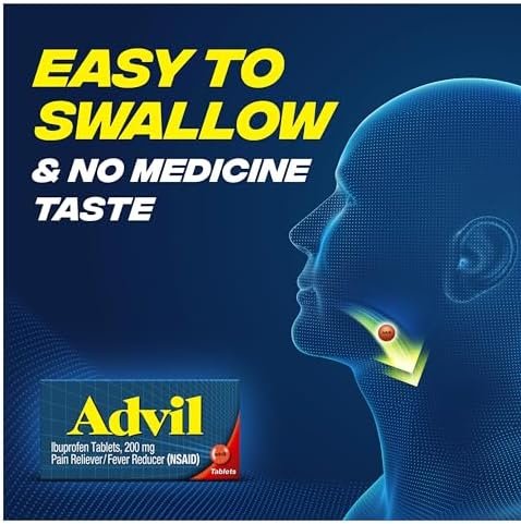 Advil Pain Reliever and Fever Reducer, Pain Relief Medicine with Ibuprofen 200mg... - Image 3