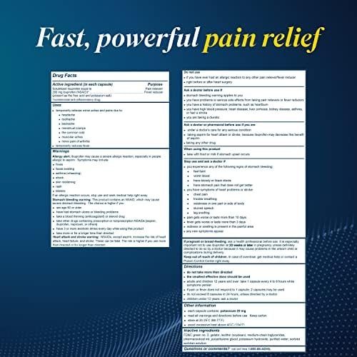 Advil Liqui-Gels Pain Reliever and Fever Reducer, Pain Medicine for Adults with ... - Image 9