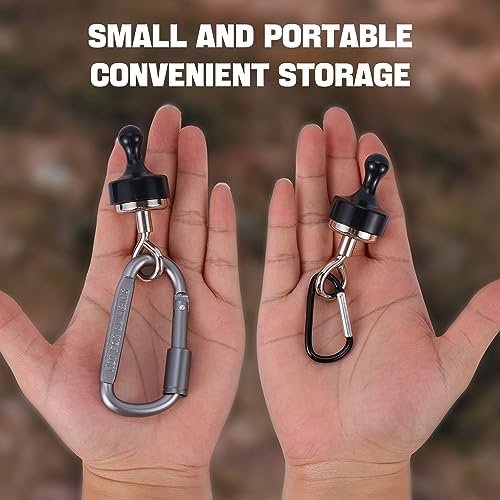 Magnetic Hooks for Canopy, Magnet Clip Hanger with Carabiner for Camping, Heavy ... - Image 4