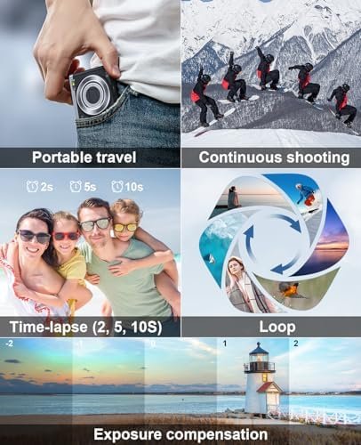 5K Digital Camera with 64GB Card, Touch Screen & 10X Optical Zoom, 56MP Front an... - Image 8