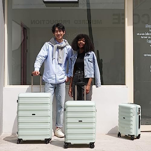 3-piece set luggage with scratch-resistant PP material, expandable((all 20 24 28... - Image 9