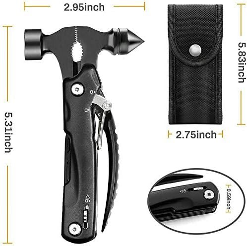 Multi Tool For Men,Tool Kit,Window Breaker Seatbelt Cutter,Multitool Knife,Car S... - Image 8