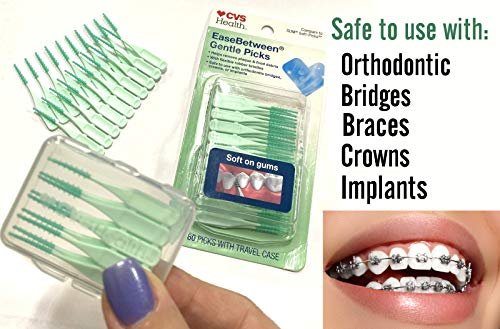 CVS Health 80pc Premium Quality Soft Bristle EaseBetween Gentle Picks Flexible R... - Image 7