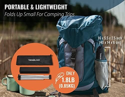 TREKOLOGY Small Camping Table Beach Table Camping Side Table That Fold Up Lightw... - Image 6