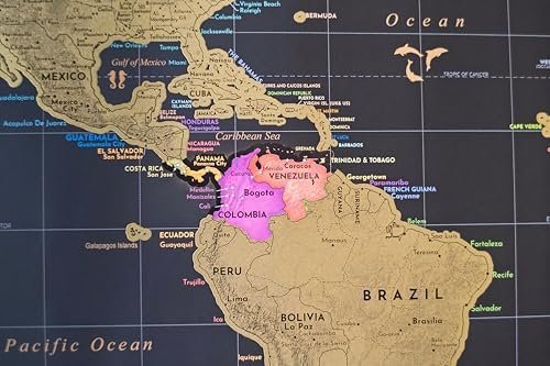 Two Scratch Off Maps - Map of the World (Large) + US States Map (Small) - Deluxe... - Image 8