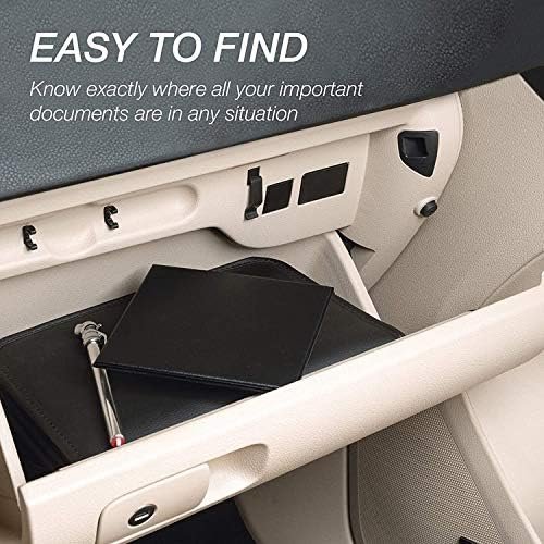 Car Auto Insurance Registration BLACK Document Wallet Holders 4 Pack,Automobile,... - Image 5