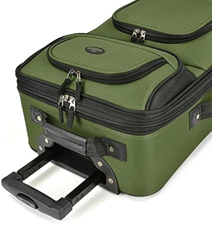 U.S. Traveler Rio Lightweight Carry-On Suitcase 20" Softside Expandable Design, ... - Image 4