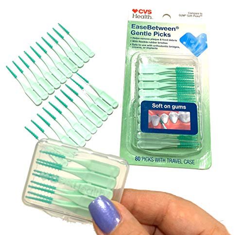 CVS Health 80pc Premium Quality Soft Bristle EaseBetween Gentle Picks Flexible R... - Image 4