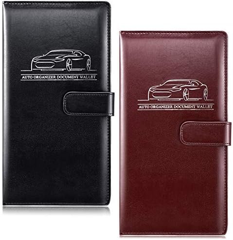 2 Pieces Car Registration and Insurance Card Holder Magnetic Auto Registration C... - Image 2