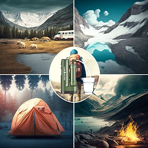 Electric Portable Water Filter Purifier Survival for Camping Backpacking Hiking ... - Image 6